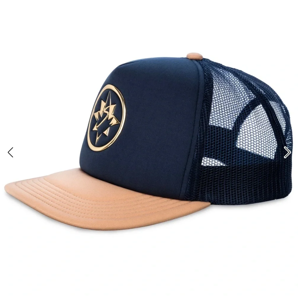 Marvel Navy and Tan Cap with Gold Logo - Picture 2 of 4